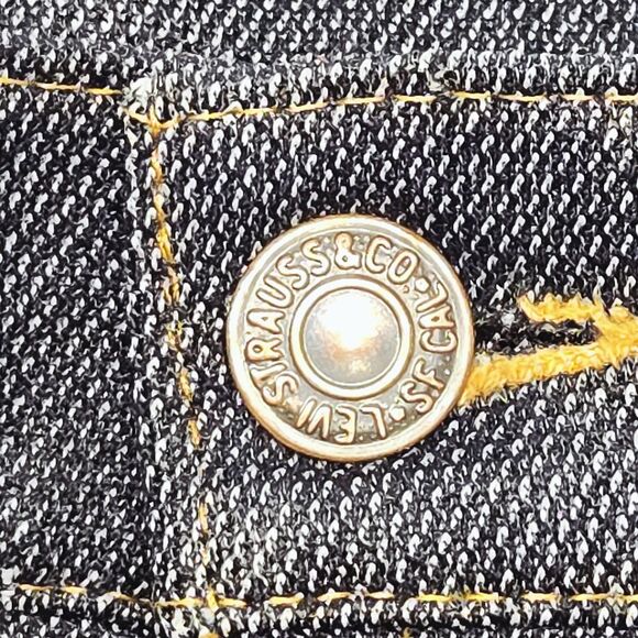 Vintage Levis Orange Tab Women Capri Jeans Polyester 5 Pocket Pants 70's Greaser - Picture 6 of 11